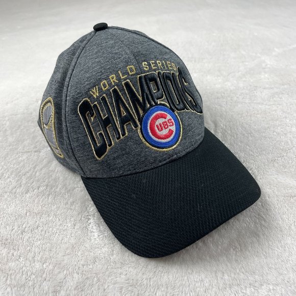 New Era 39thirty Chicago Cubs 2016 World Series Champions Baseball Cap‎ Hat Osfm - Picture 1 of 11